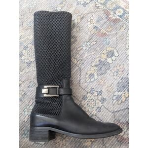Aquatalia | Odilia Riding Boot In Black Leather